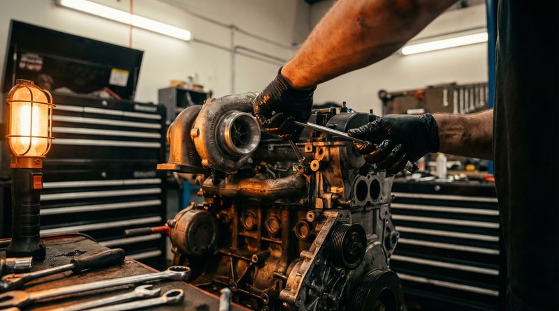 推特修车视频教程：涡轮增压器拆装